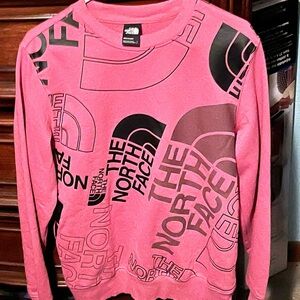 Men’s size small North Face Pink and Black Logo Sweatshirt!